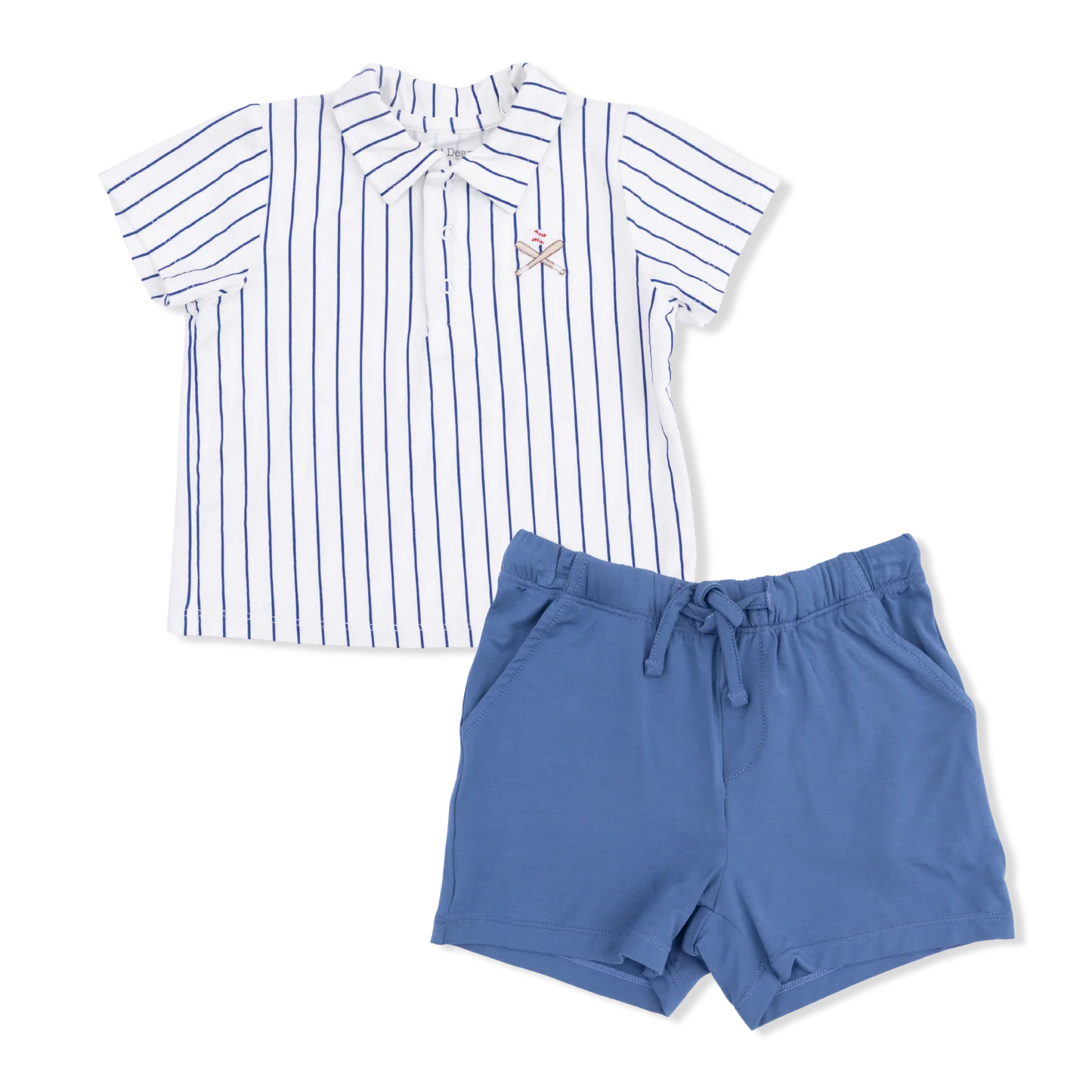 Baseball Stripe Short Set