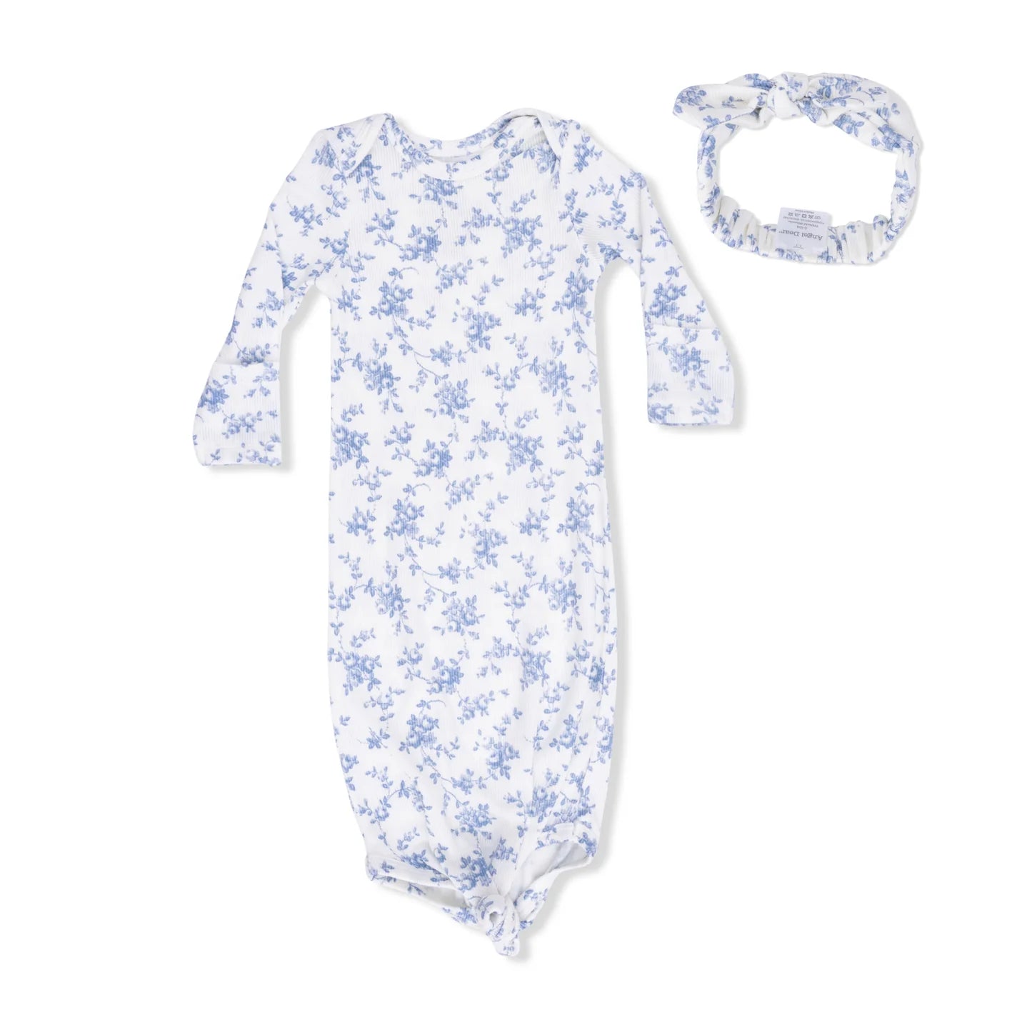 Baby Blue Vines Gown with Headband