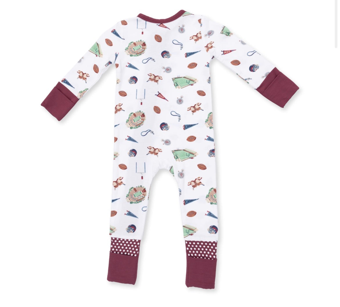 Vintage Football Convertible Romper