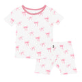 Short Sleeve Bow Pajama Set
