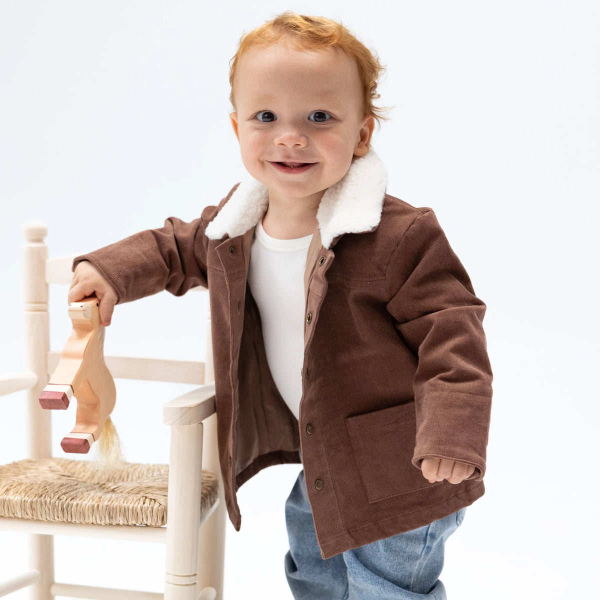 Beaver Fur Corduroy Jacket