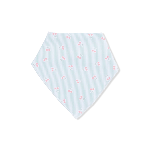 Tiny Cherry Stripe Bib