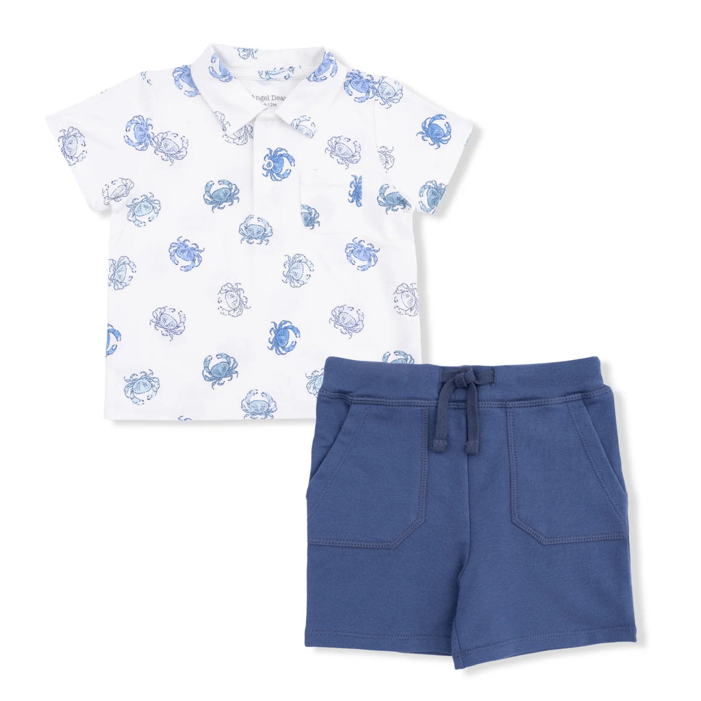 Blue Crabs Short Set