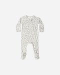 Blue Floral Footie