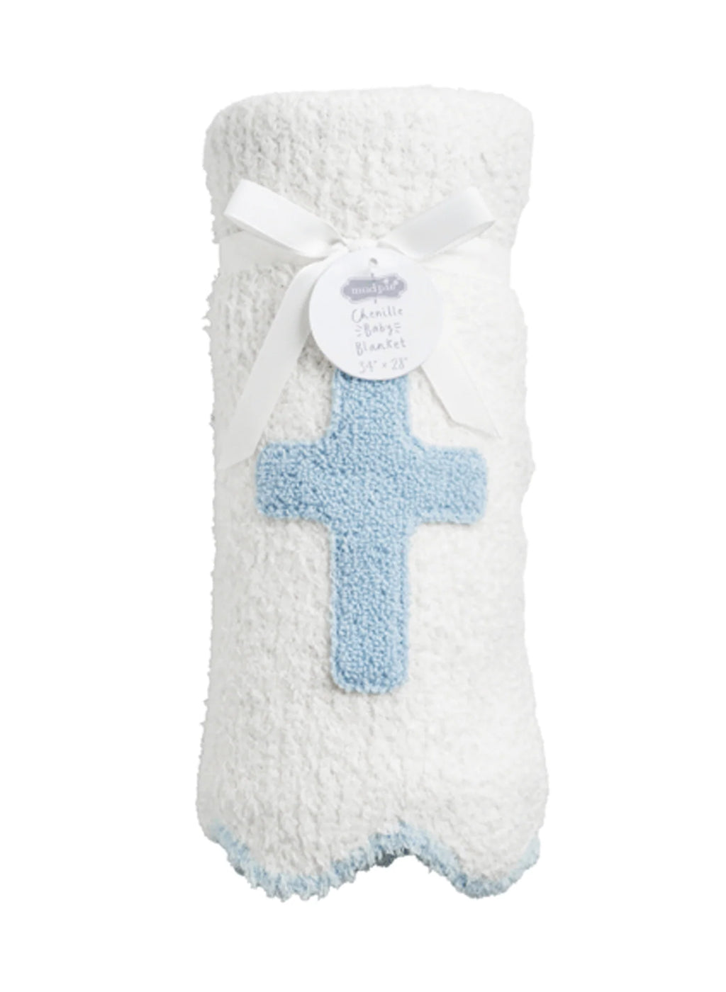 Blue Cross Chenille Blanket