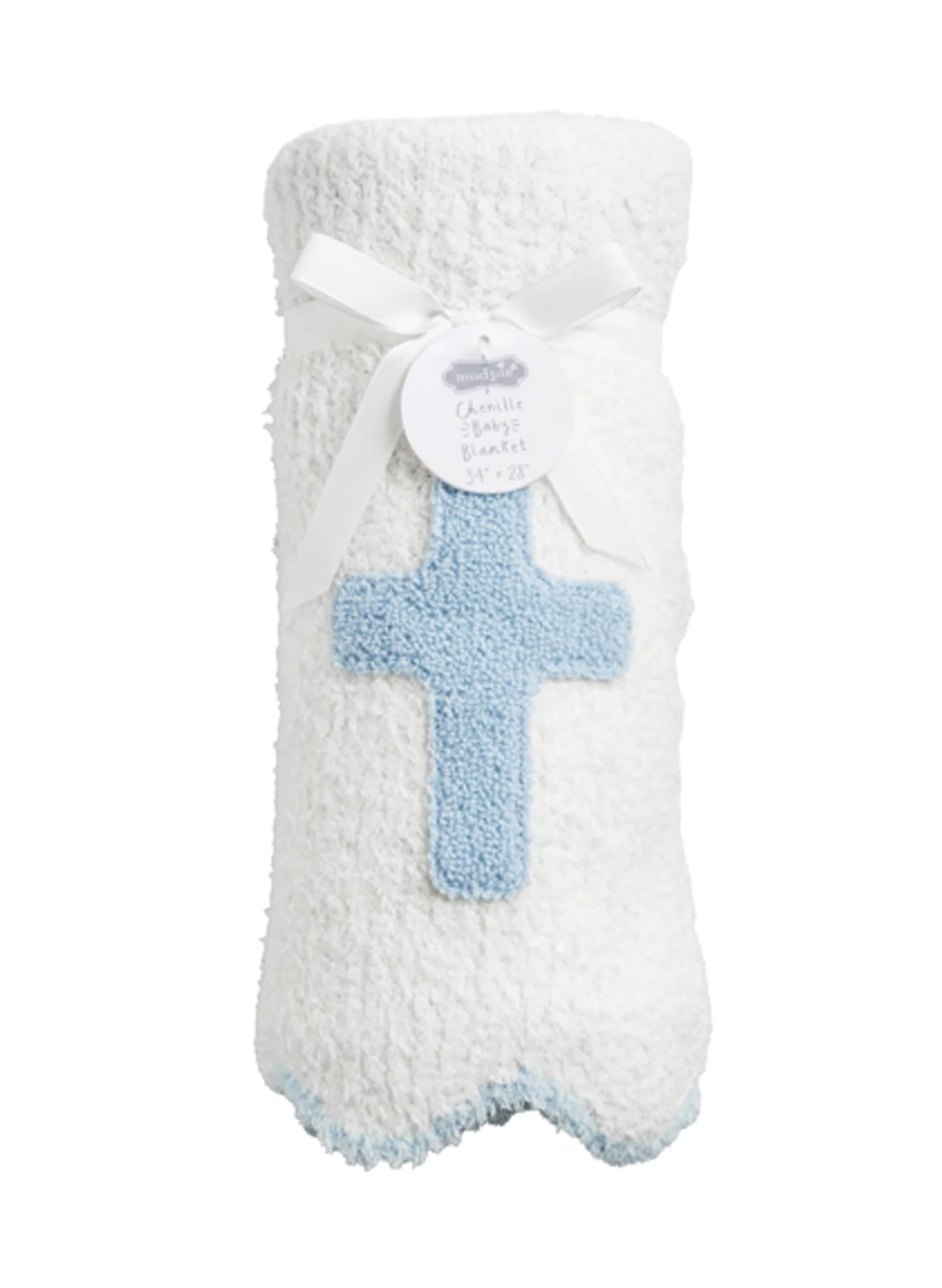 Blue Cross Chenille Blanket