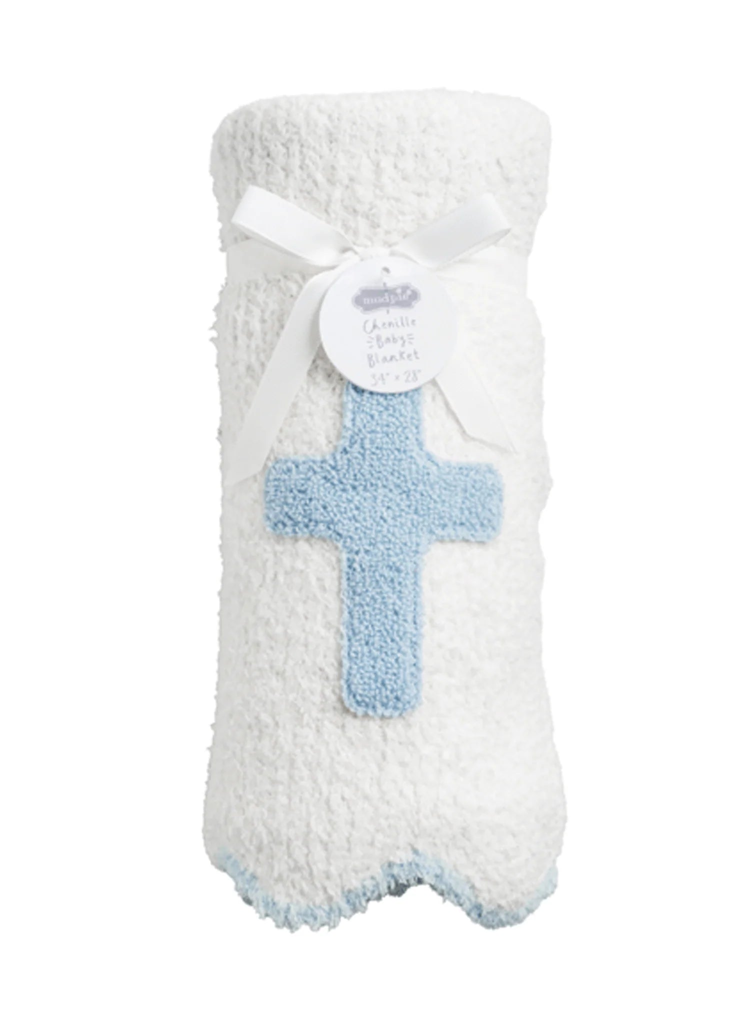 Blue Cross Chenille Blanket