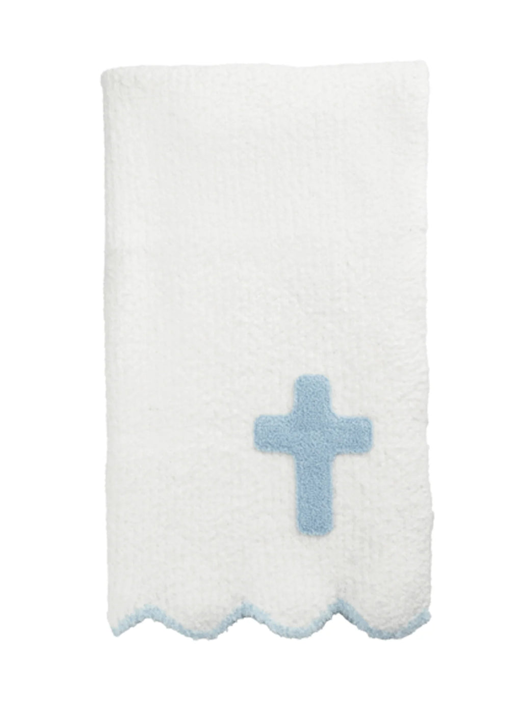 Blue Cross Chenille Blanket