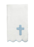 Blue Cross Chenille Blanket