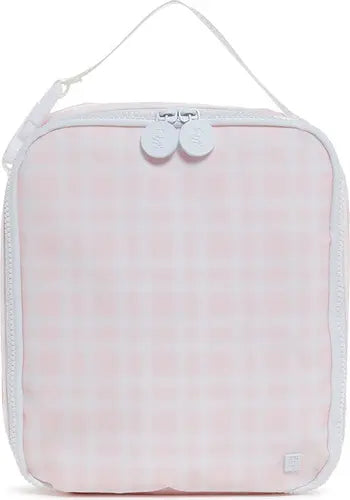 TSA lunch Box in plaid pink