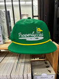 Properly Tied Green Golf Hat