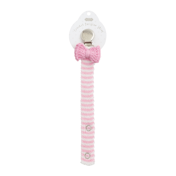Pink Bow Crochet Pacy clip