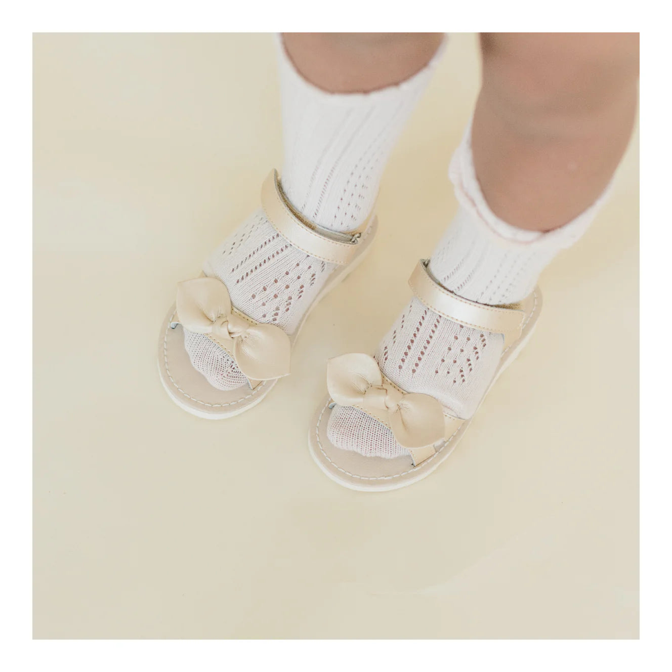 Champagne Josie Scalloped Sandal