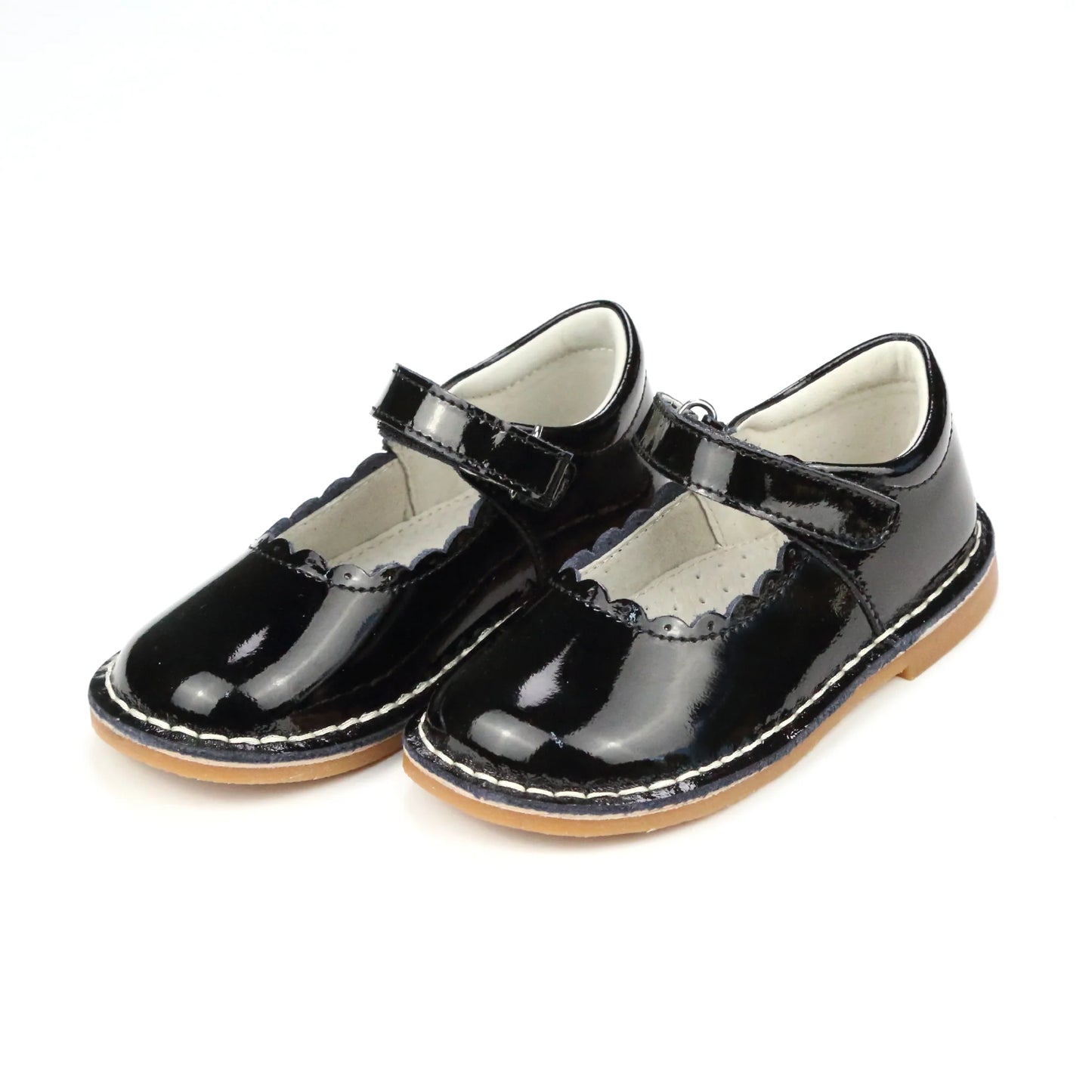 Black Caitlin Scalloped Mary Jane
