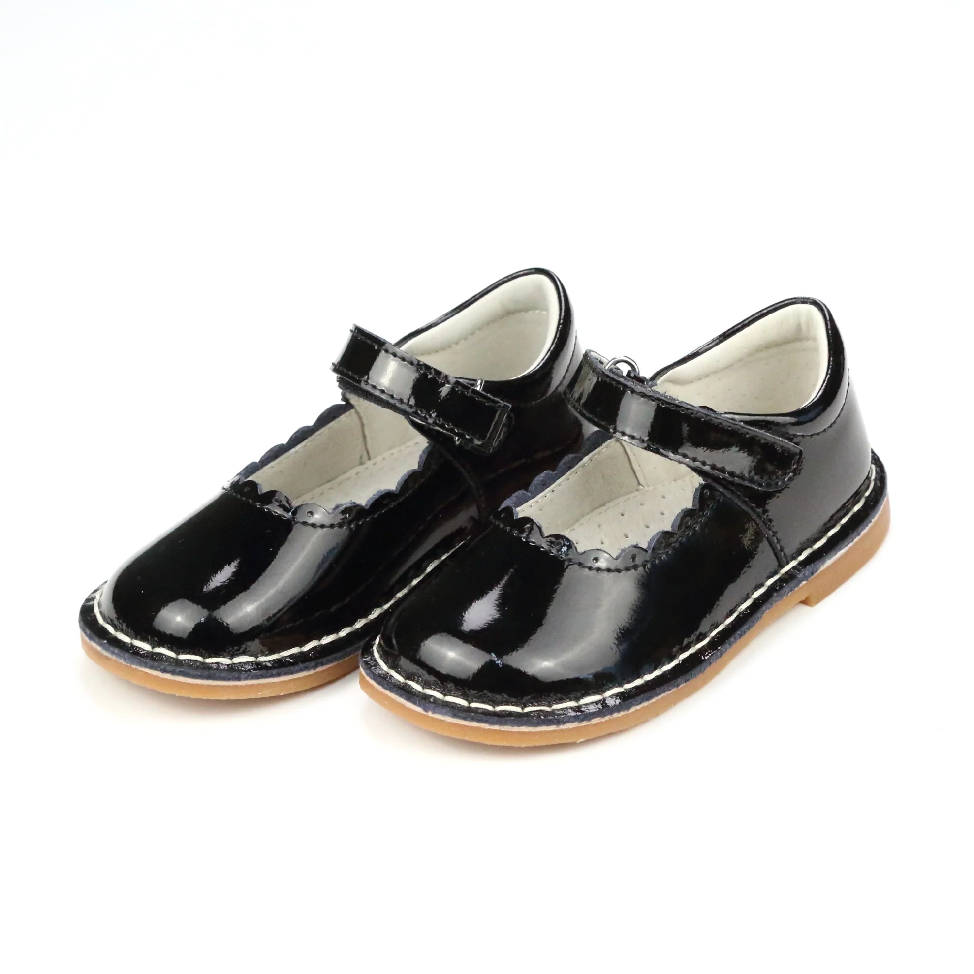 Caitlin Scalloped Mary Jane Black 488