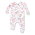 Cute Little Roses Ruffle Footie