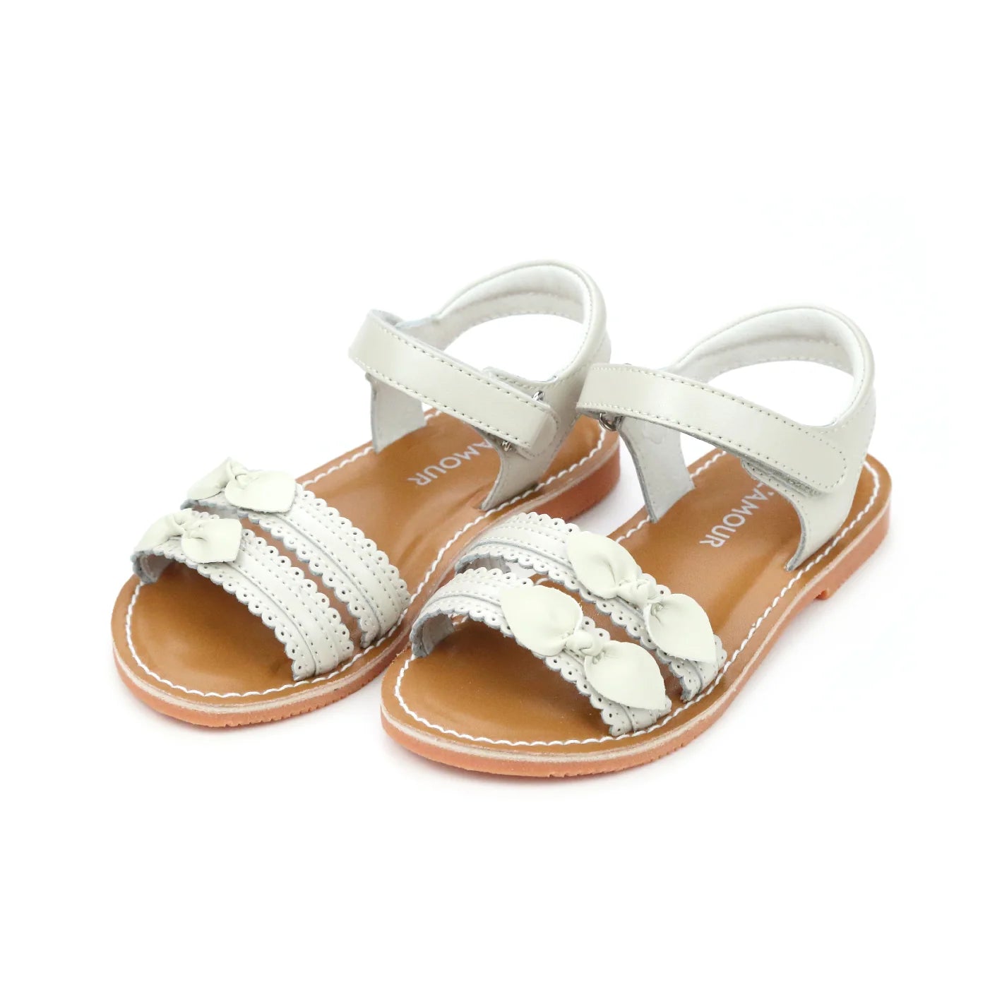 Light Stone Josie Scalloped Sandal