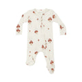 2 Way Zipper Footie Mushroom