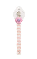 Pink Flower Pacifier strap