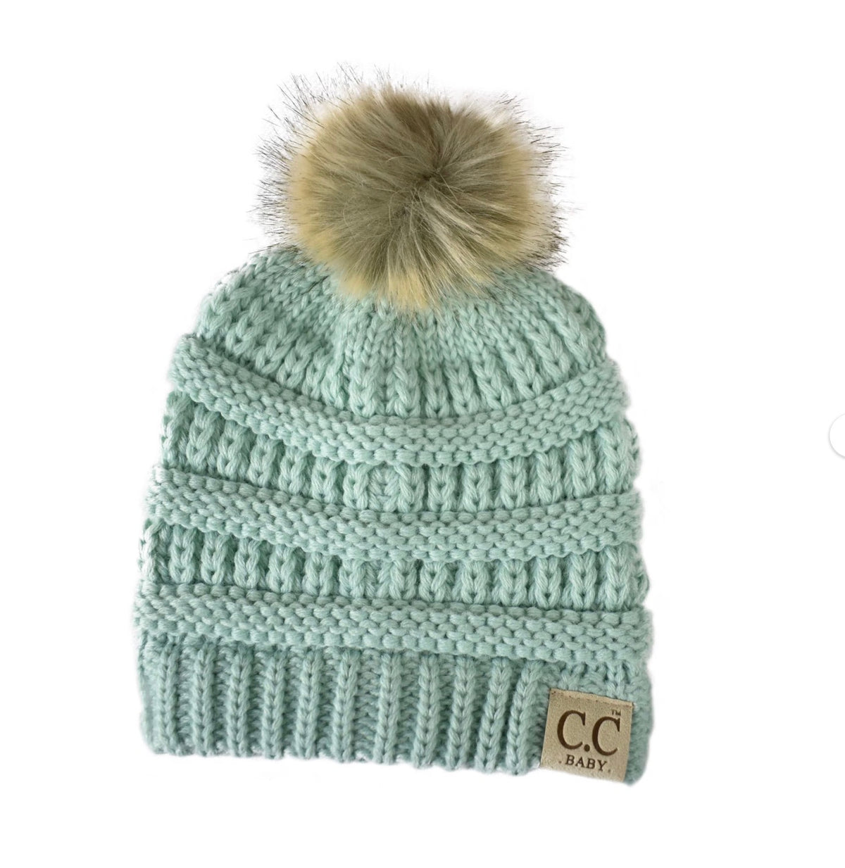 Baby Pom Beanie Mint