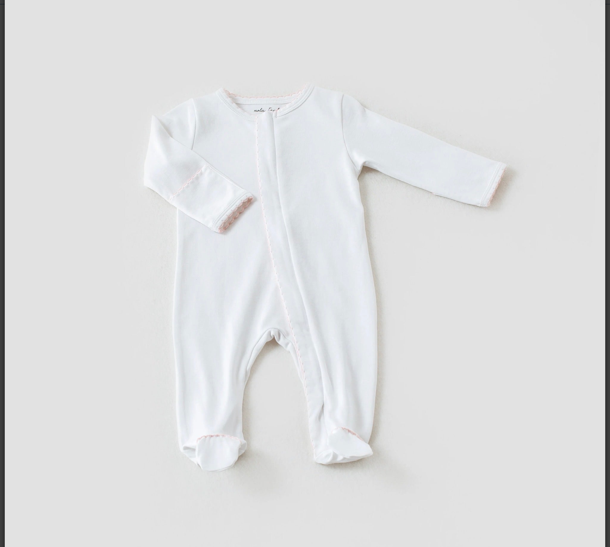 Nola Tawk Blanks Footie Baby Pink