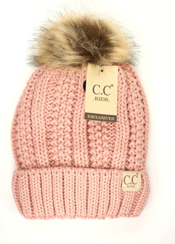 Indi Pink Pom Pom Beanie