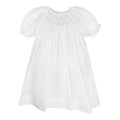 White Daygown Dress with Bonnet