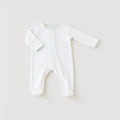 Baby Footie Green Trim