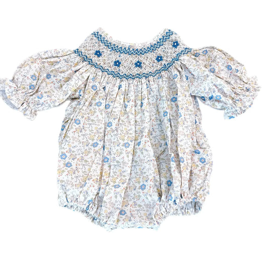 Ashley Blue and yellow floral bubble