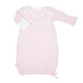 Pink Paty Knit Solid Color Gown