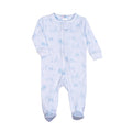 Blue Toile Footie