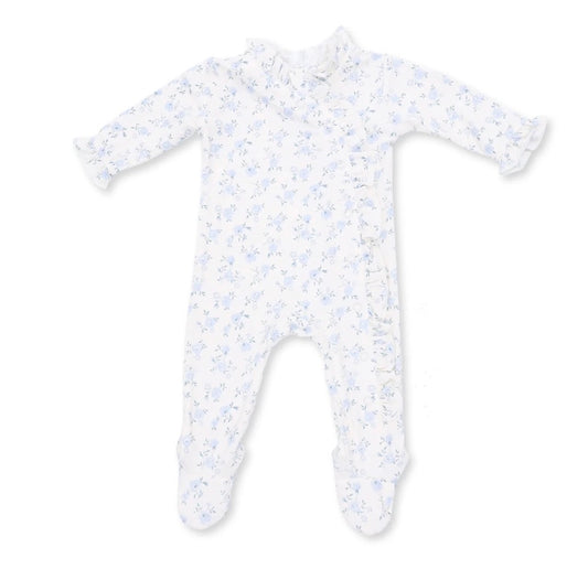 Rose Briar Kimono Ruffle Snap Footie