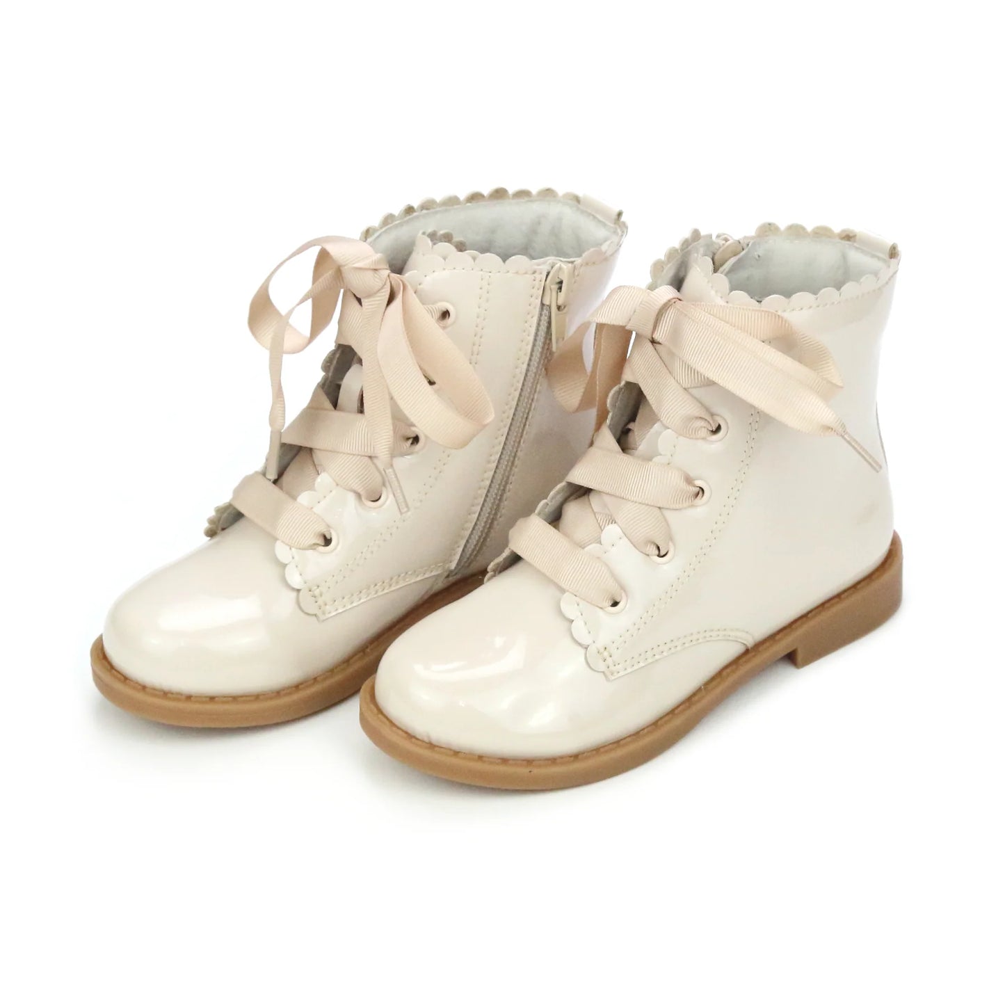 Cream Josephine Scallop Boot
