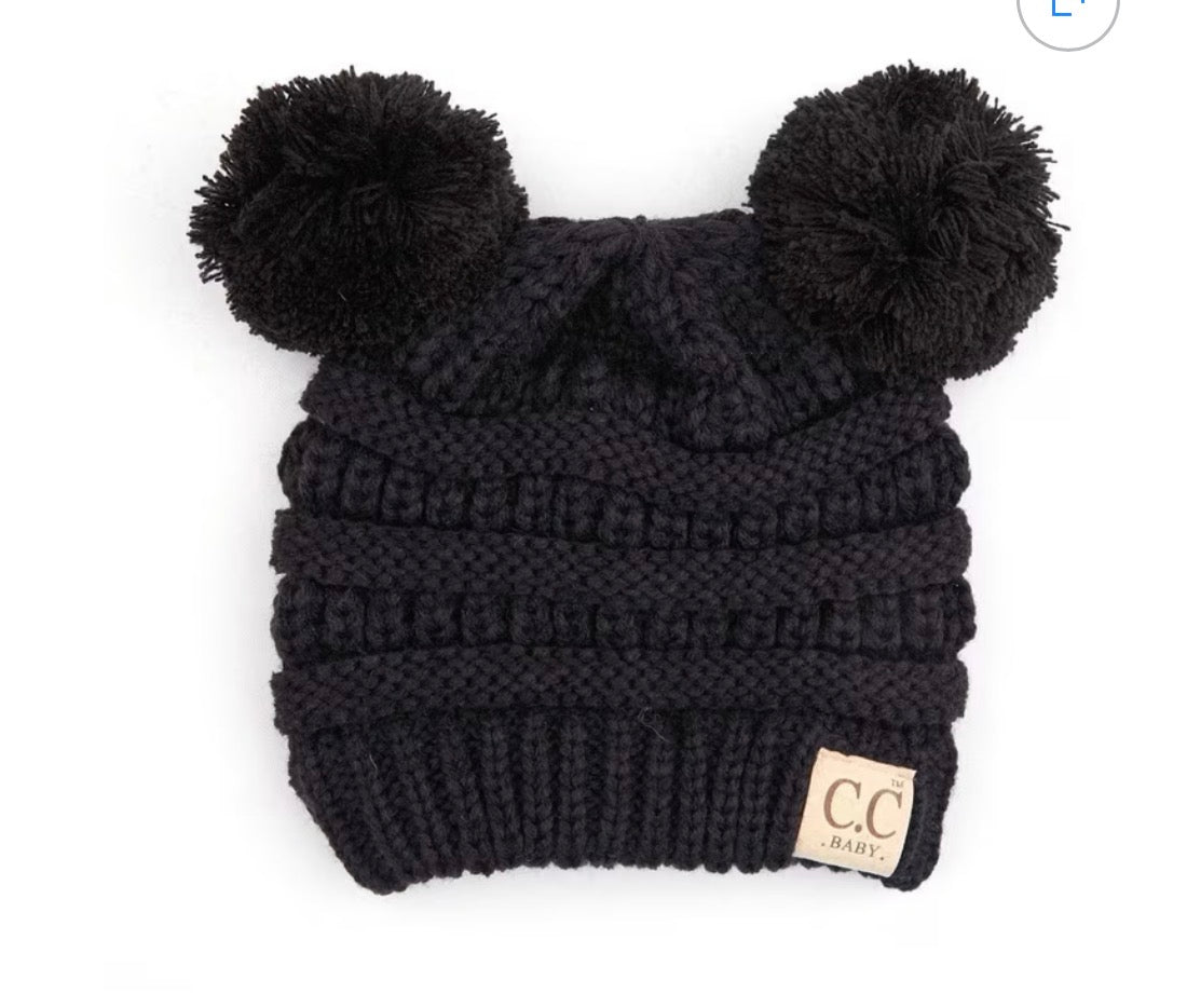 Baby Double Pom Beanie