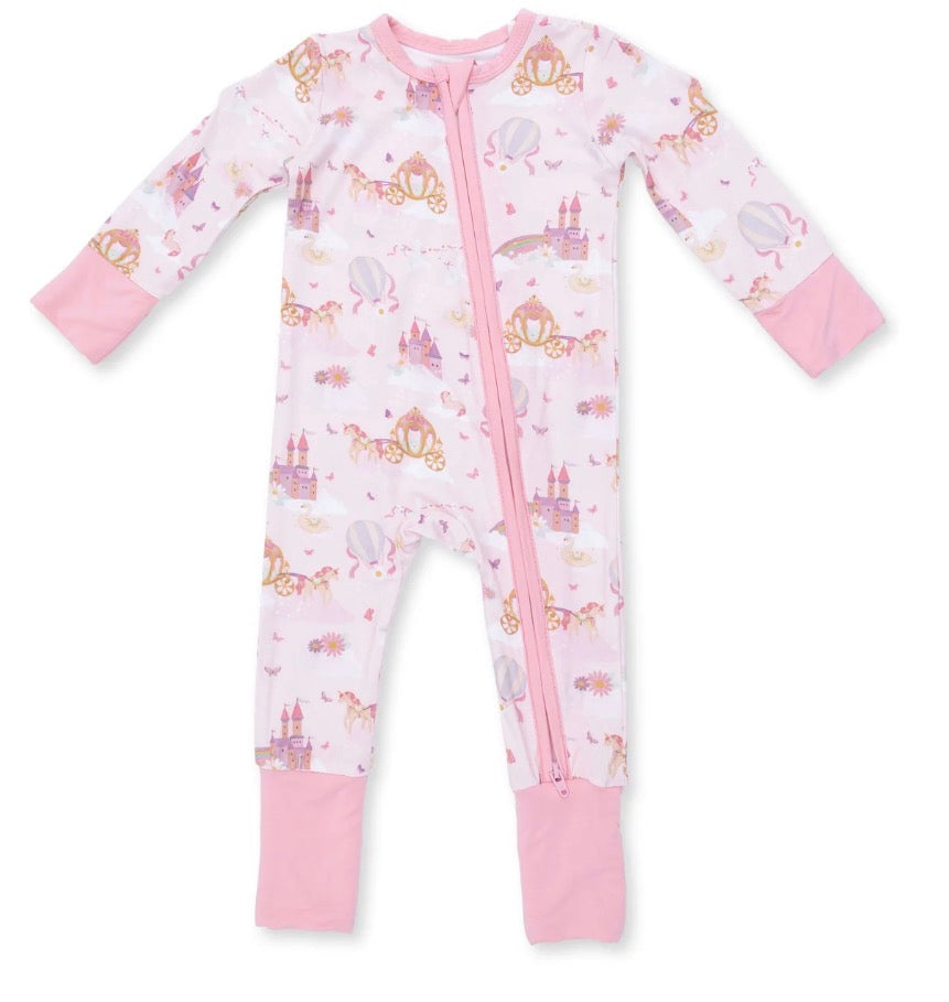 Princess Unicorns And Castle Convertible Romper