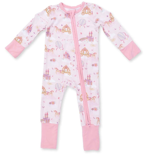 Princess Unicorns And Castle Convertible Romper