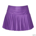 Mini Pleated Skort - Purple Shimmer