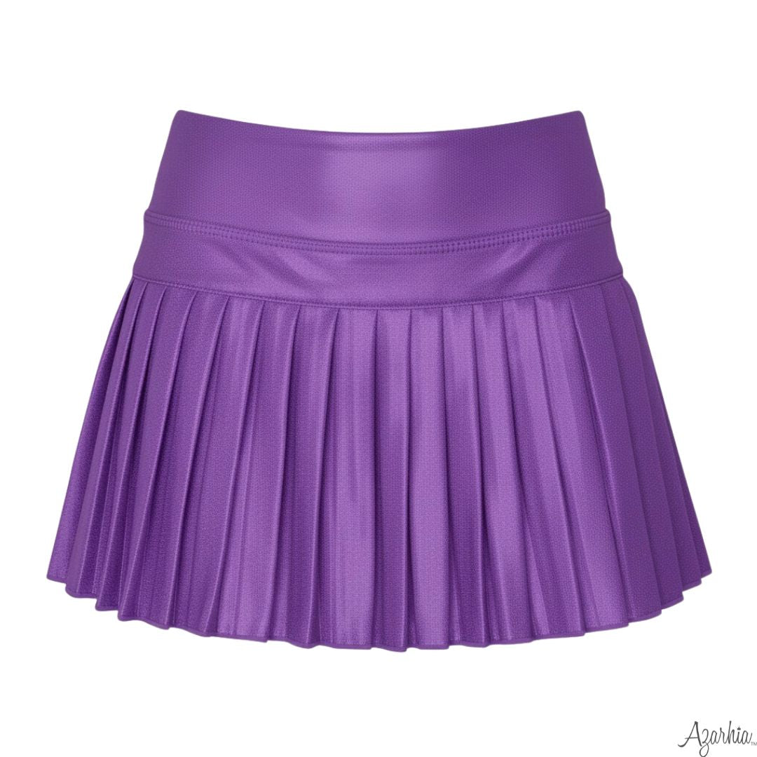 Purple Shimmer Mini Pleated Skort