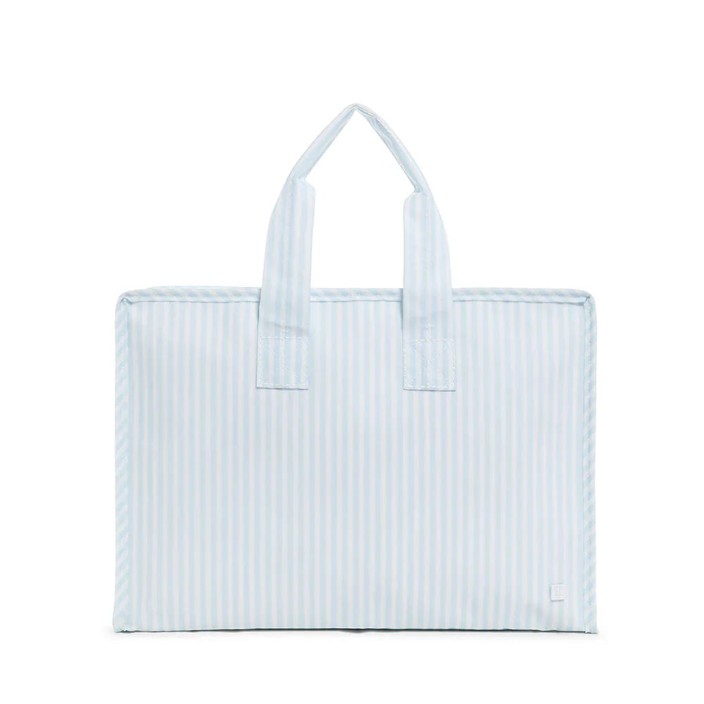 Overnight Bag In Pimlico Striped Blue