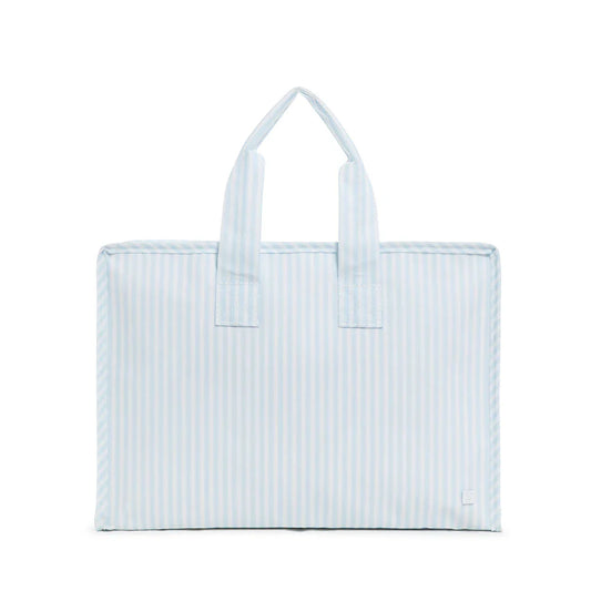 Overnight Bag In Pimlico Striped Blue