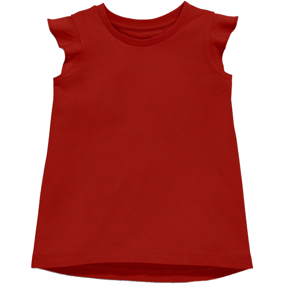 Ruffle Shirt in red
