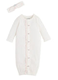 Rosette Polka Dot Gown with Headband