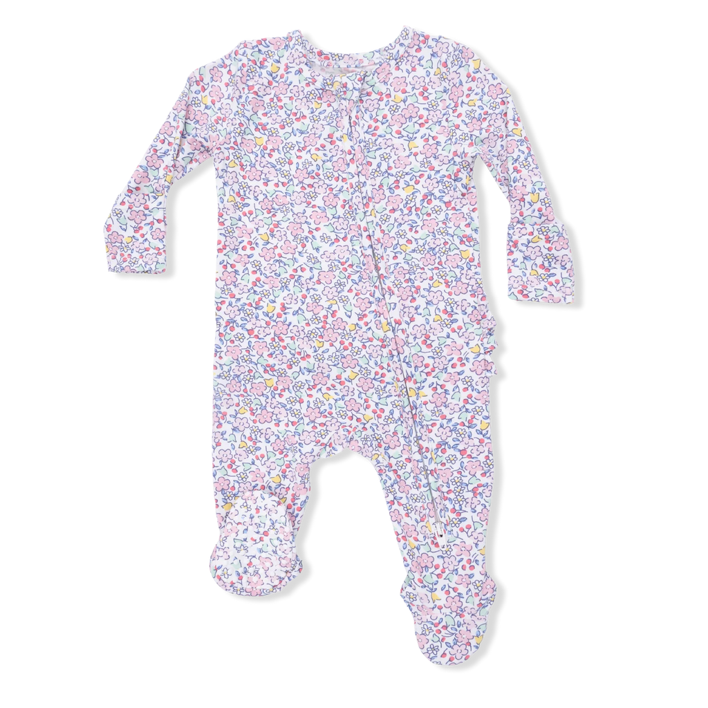 Elizabeth's Garden Ruffle Footie