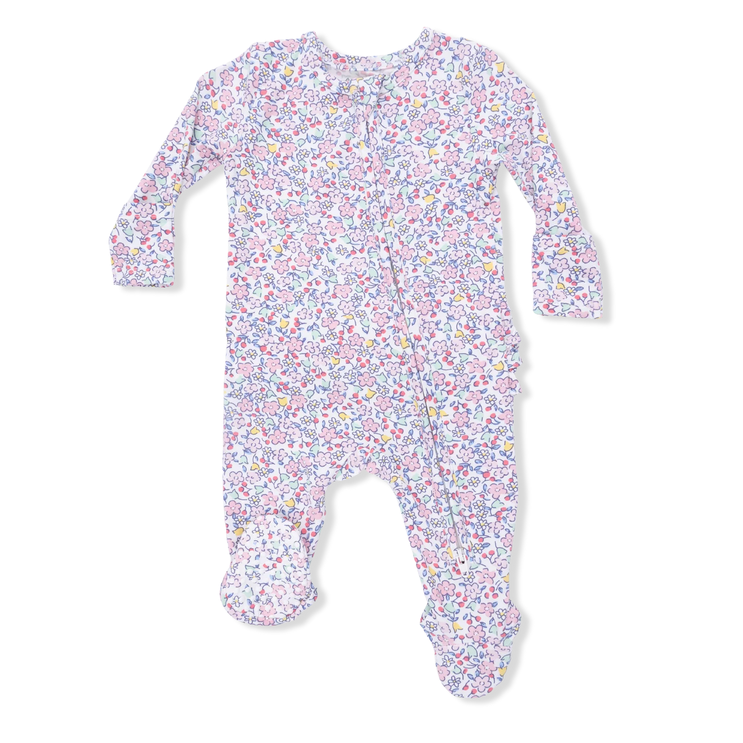 Elizabeth's Garden Ruffle Footie