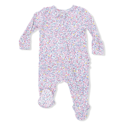 Elizabeth's Garden Ruffle Footie