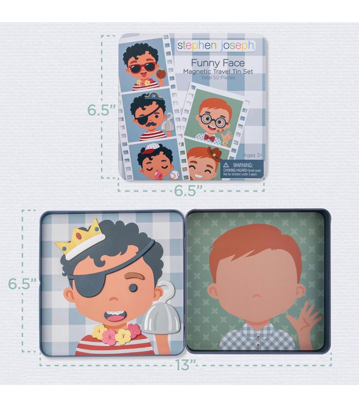 Funny Face Magnetic Travel Tin Set