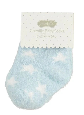 Chenille Baby Socks - Stars