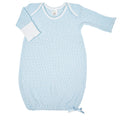 Blue Paty Solid Color Knit Gown