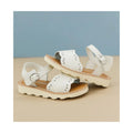 Ella Scalloped Sandal White 538