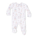 2 way Ruffle back zipper footie carousel